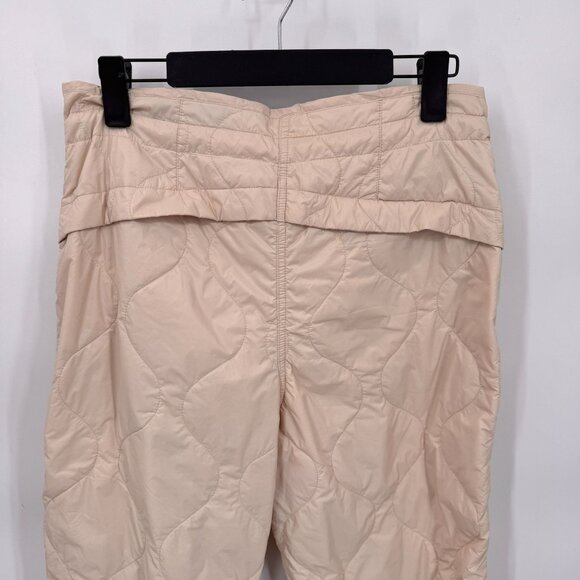 Rag & Bone Rudy Quilted Nylon Jogger Pants Womens Small Tan‎ Nylon Pockets - Picture 6 of 12